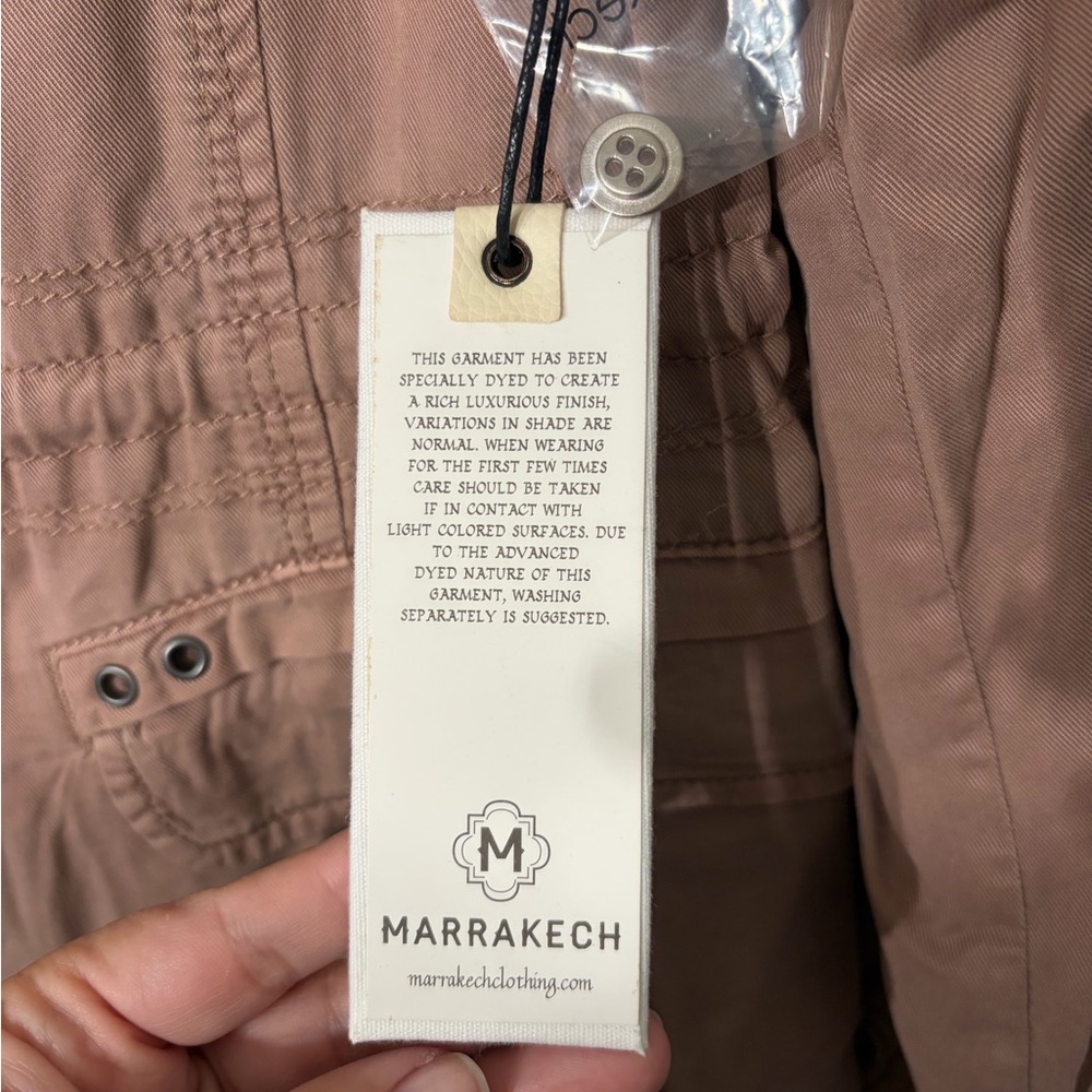 Women's Utility Jacket in Dusty Rose - Picture 5 of 6